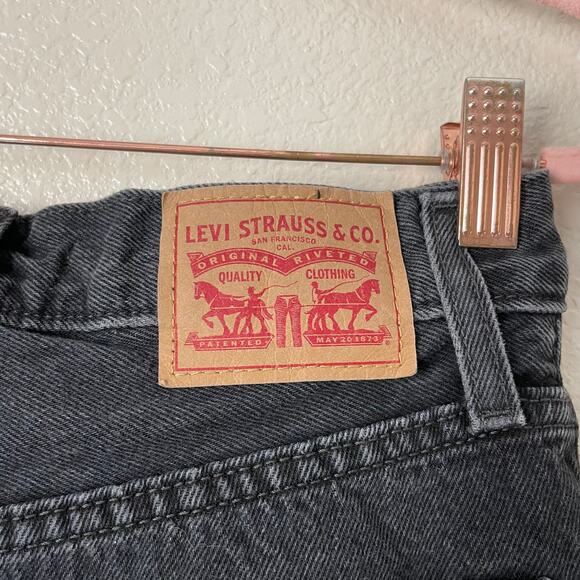 Levis Jeans Womens Size 24 Black 94 Baggy Relaxed Mid Rise Denim Y2K Gothic - Picture 6 of 11